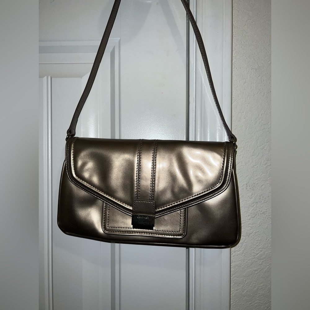 Calvin Klein Gold Leather Purse